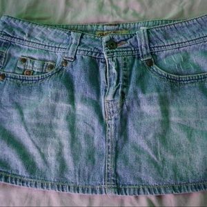 Denim mini skirt